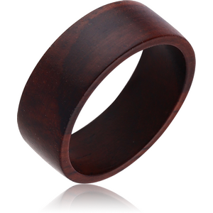 ORGANIC WOODEN RING PLAIN BLACK -SONO FLAT