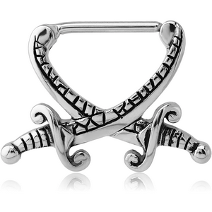 SURGICAL STEEL KOOL KATANA NIPPLE CLICKER - SWORDS