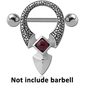 SURGICAL STEEL KOOL KATANA STONE NIPPLE SHIELD