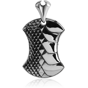 SURGICAL STEEL KOOL KATANA PENDANT - SHEILD TAG