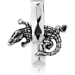 SURGICAL STEEL KOOL KATANA PENDANT - CROCODILE