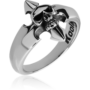 Spikes stainless sale steel skull ring