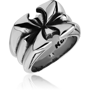 SURGICAL STEEL KOOL KATANA RING - X