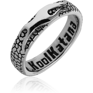 SURGICAL STEEL KOOL KATANA RING - FLAMES
