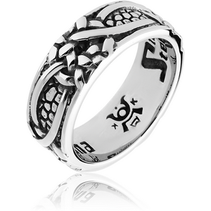 SURGICAL STEEL KOOL KATANA RING - CELTIC KNOT