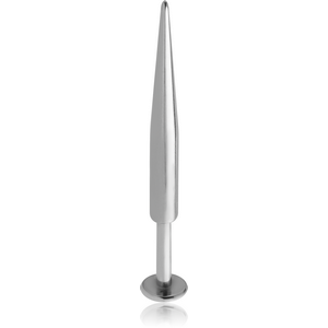 SURGICAL STEEL LABRET WITH LONG SPIKE