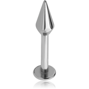 SURGICAL STEEL LABRET WITH SPEAR CONE