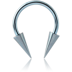 ANODISED SURGICAL STEEL MICRO CIRCULAR BARBELL WITH LONG CONES