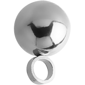 SURGICAL STEEL MICRO BALL WITH HORIZONTAL HOOP