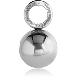 SURGICAL STEEL MICRO BALL WITH VERTICAL HOOP