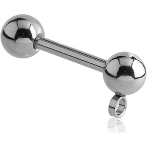SURGICAL STEEL MICRO BARBELL WITH HORIZONTAL HOOP