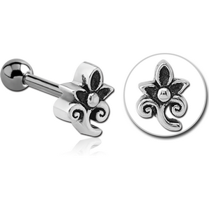 SURGICAL STEEL TRAGUS MICRO BARBELL - FOLWER