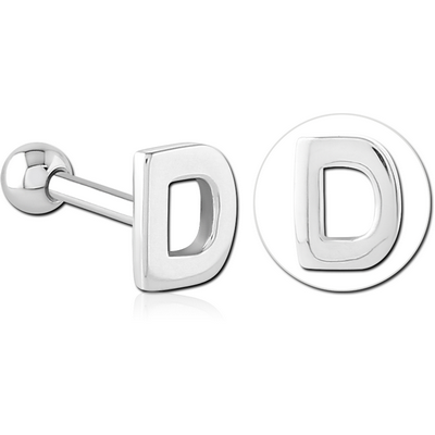 SURGICAL STEEL TRAGUS MICRO BARBELL - D