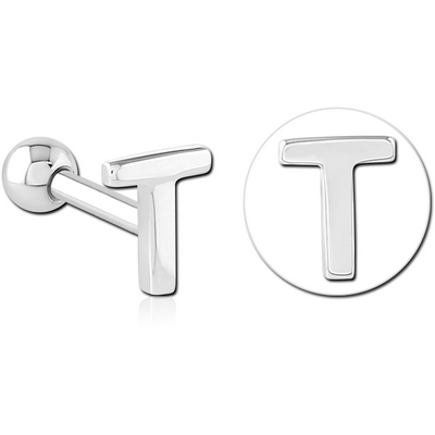 SURGICAL STEEL TRAGUS MICRO BARBELL - T