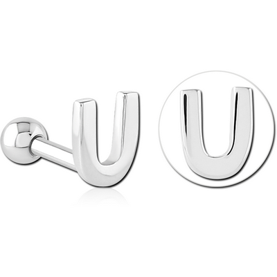 SURGICAL STEEL TRAGUS MICRO BARBELL - U