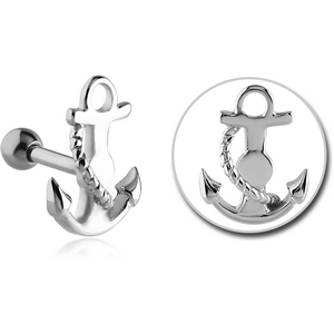 SURGICAL STEEL ANCHOR TRAGUS MICRO BARBELL