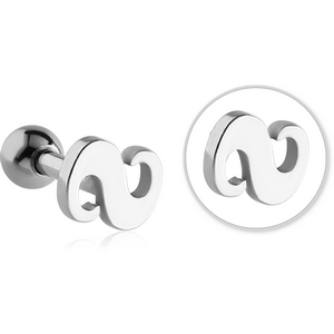 SURGICAL STEEL TRAGUS MICRO BARBELL