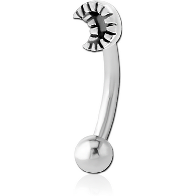 SURGICAL STEEL FANCY CURVED MICRO BARBELL - CRESCENT