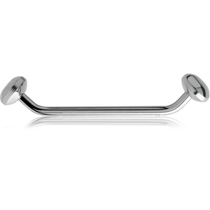 TITANIUM LONG 45 DEGREEREE OPEN STAPLE MICRO BARBELL WITH DISCS