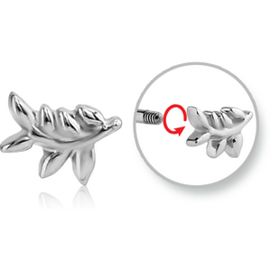 SURGICAL STEEL MICRO THREADED LEAF ATTACHMENT