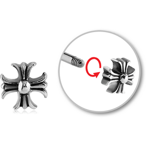 SURGICAL STEEL MICRO THREADED FLOWER ATTACHMENT