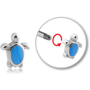 SURGICAL STEEL MICRO THREADED ATTACHMENT-TURTLE