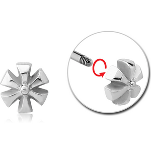 SURGICAL STEEL MICRO THREADED ATTACHMENT - ASTERISK