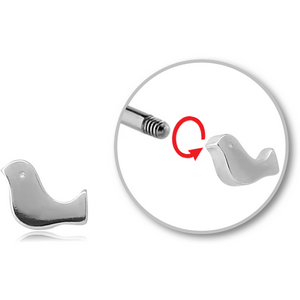 SURGICAL STEEL MICRO THREADED ATTACHMENT-BIRD