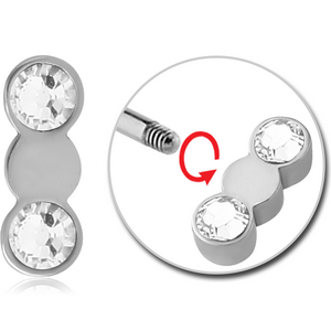 SURGICAL STEEL MICRO ATTACHMENT FOR 1.2MM THREADED PINS - CIRCLE