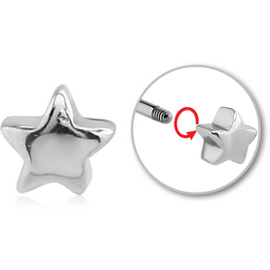 SURGICAL STEEL MICRO THREADED STAR ATTACHMENT
