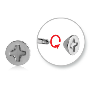 SURGICAL STEEL MICRO THREADED SCREW HEAD ATTACHMENT
