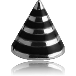 SURGICAL STEEL MICRO STRIPED CONE