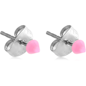 ACRYLIC NEON CONE EAR STUDS PAIR