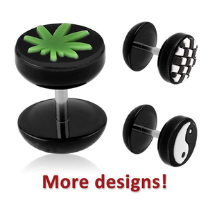 UV ACRYLIC SILICONE PICTURE FAKE PLUG HALF BALL