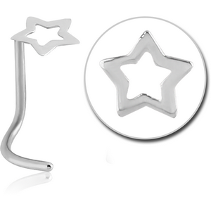 SURGICAL STEEL CURVED NOSE STUD