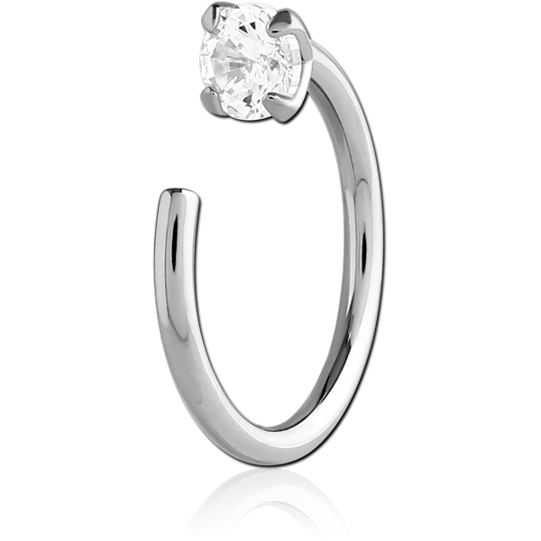 SURGICAL STEEL OPEN CLAW EARRING