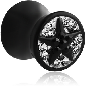 CRYSTALINE JEWELLED FLARED PLUG-JET STAR