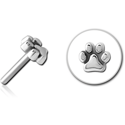 SURGICAL STEEL THREADLESS ATTACHMENT - PLAIN ANIMAL PAW