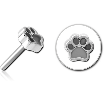 SURGICAL STEEL THREADLESS ATTACHMENT - ANIMAL PAW INDENT