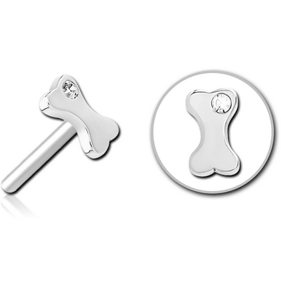 SURGICAL STEEL JEWELLED THREADLESS ATTACHMENT - BONE