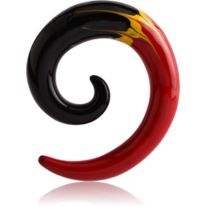 PAINTED ACRYLIC EAR SPIRAL