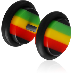 ACRYLIC RASTA FAKE PLUG