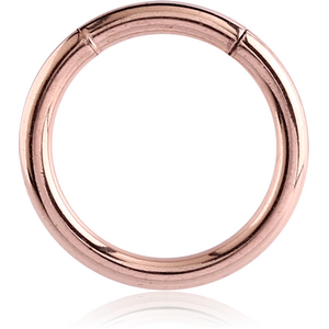 ROSE GOLD PVD COATED SURGICAL STEEL SMOOTH SEGMENT RING