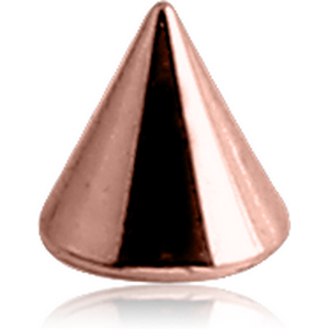 ROSE GOLD PVD COATED SURGICAL STEEL CONE