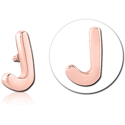 ROSE GOLD PVD COATED SURGICAL STEEL ATTACHMENT FOR 1.6MM INTERNALLY THREADED PINS - J