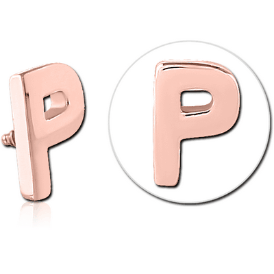 ROSE GOLD PVD COATED SURGICAL STEEL ATTACHMENT FOR 1.6MM INTERNALLY THREADED PINS - P