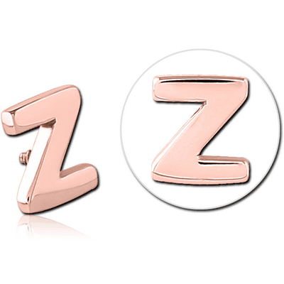 ROSE GOLD PVD COATED SURGICAL STEEL ATTACHMENT FOR 1.6MM INTERNALLY THREADED PINS - Z