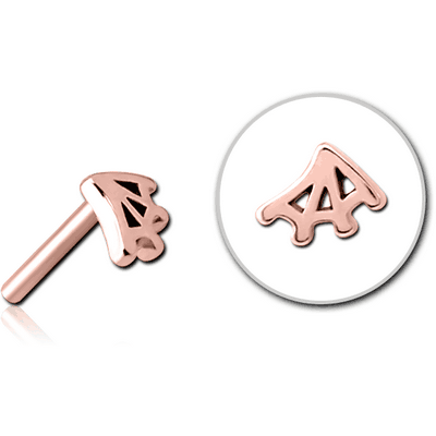 ROSE GOLD PVD COATED SURGICAL STEEL THREADLESS ATTACHMENT - WEB