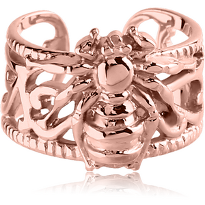 ROSE GOLD PVD COATED SURGICAL STEEL EAR CUFF - BEE