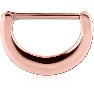 ROSE GOLD PVD COATED SURGICAL STEEL NIPPLE CLICKER - PLAIN